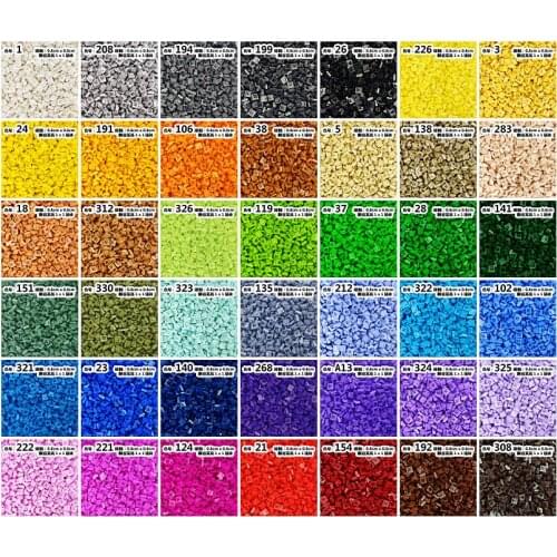 5900pcs/lot Kennie NO.3024 Bulk color Parts bulk 1x1 low bricks Particles Classic Small Building Blocks Parts DIY toys 1k