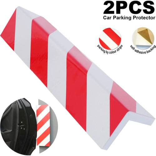 Car Accessories Anti-collision Strip With Reflective Warning Stripes Wall Corners Foam Wall Corner Guard Garage Wall Protector
