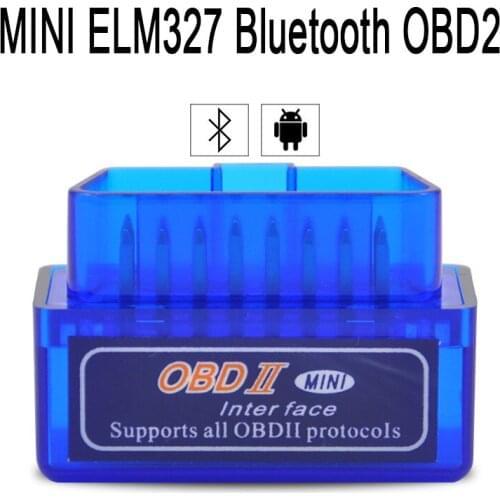 Bluetooth V1.5/V2.1 PIC18F25K80 Mini Elm327 327 obd2 scanner OBD car diagnostic tool code reader For Android