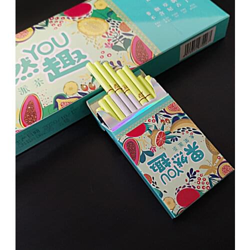 Tea cigarette fruit pie tea Chrysanthemum mint Honey Herbal smoke Cigarettes Healthy No Nicotine Tobacco free quit smoking