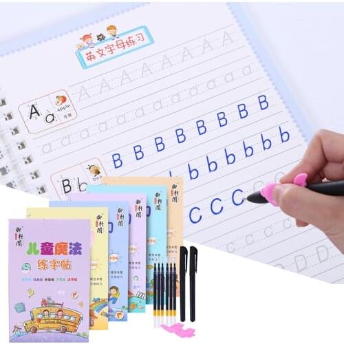 5 Books Calligraphy Practice Copybook for kids number Painting Chinese pinyin set Art Writing Books Children exercise TextBook