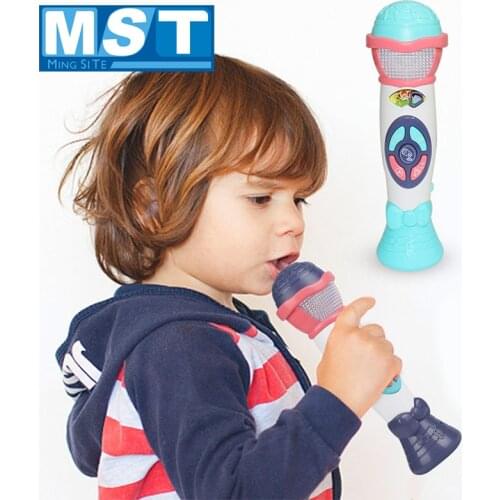 Electric Flashing Voice Changer Simulation Microphone Toy Recording And Speaking Colorful Lighting Fun Wireless Loudspeaker Toys
