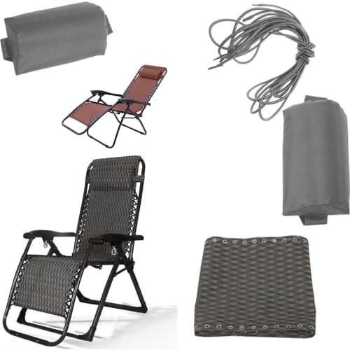 Zero Gravity Chair Replacement Kit Rhombus Lounge Chair Fabric Cloth Head Rest Cushion and Laces