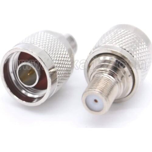 JX connector wholesale 50pcs N to F adapter N male to F female Jack RF Coaxial Adapter for GSM repeater antenna free shipping