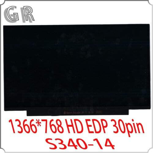 New Original For Lenovo S340-14 Lcd Screen B140XTN07.2 1366*768 HD EDP 30pin PN 5D10Q11723 No screw holes