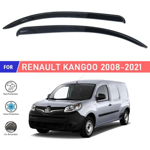 Window deflectors for Renault Kangoo 2008- car window deflector wind guard vent sun rain visor cover car styling