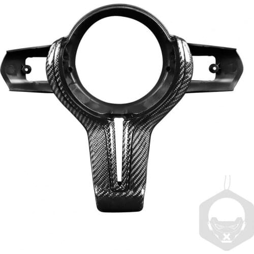 Steering Wheel Trim Decorative Wear Resistance Carbon Fiber Inlaid Steering Wheel Replacement for BMW M-sport Series