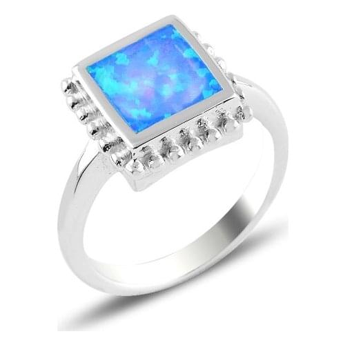 Silverlina Sterling Silver Opal Gemstone Ring