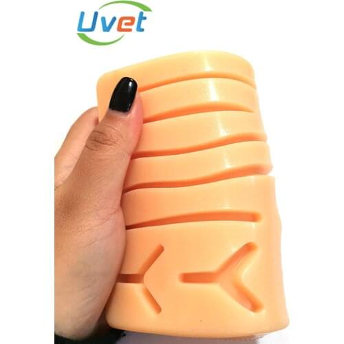 Uve 5pcst Silicone suture exercise module with wound simulation skin surgery suture exercise silicone block
