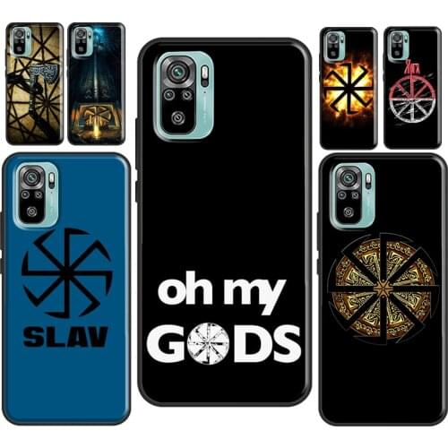 Slavic Viking Symbol Kolovrat For Xiaomi Redmi Note 10 9 Pro 7 8T 9S Note 8 Pro Case For Redmi 9A 9 9C 9T K40 Coque