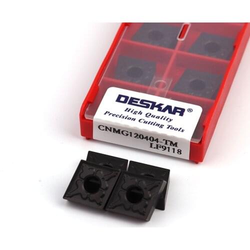 CNMG120404 CNMG120408 CNMG120412 TM CQ LF9118 Carbide insert DESKAR Original CNC lathe tool Steel turning tool