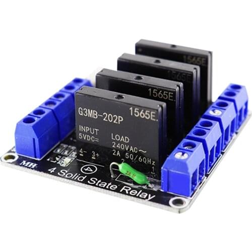 Smart Electronics 4 Channel 5V DC Relay Module Solid State High/Low Level G3MB-202P Relay SSR AVR DSP for arduino Diy Kit