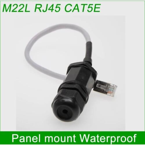 Shielded Connectors Reliable M22 Ethernet LAN RJ45 Waterproof Connector gigabit plug Outdoor Bridge adapter AP box fixed joint