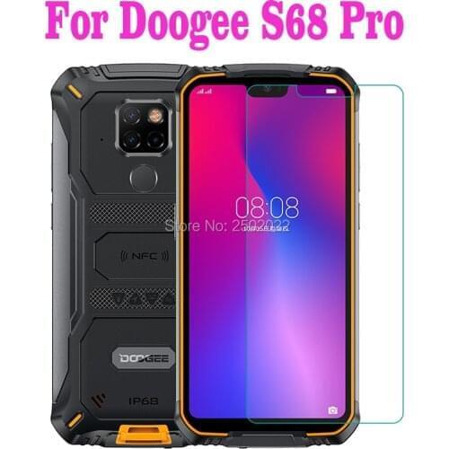 Glass For Doogee S68 Pro Tempered Glass Protective 2.5D High Quality FOR Doogee S68Pro Screen Protector Glass Film Cover
