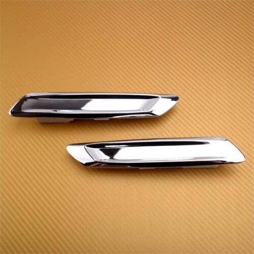 1 Pair 51137336645 51137336646 Car Exterior Front Fender Trim Molding Panel Cover Fit for BMW F10 Sedan 2013 2014 2015 2016