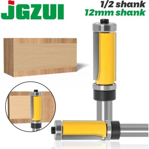 1pc 12mm shank 1/2inch shank 1-1/2" Extra Long Trim Pattern Top&Bottom Bearins Router Bit