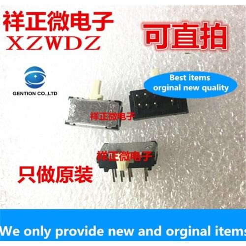 10pcs 100% orginal new real stock toggle switch SSSS928200 straight plug 8-pin 3 gears sliding switch side dial 5MM