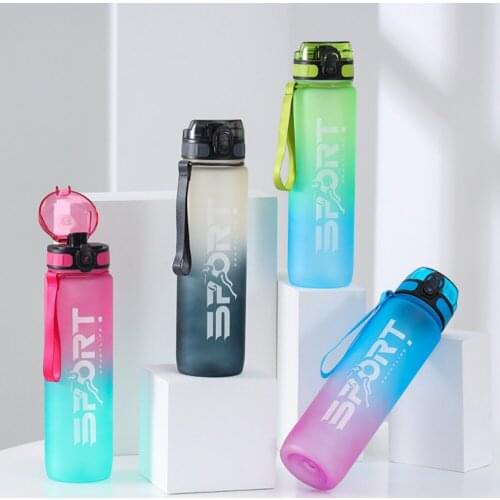 1000ml Large Capacity Sport Water Bottle BPA Free Portable Fitness Cycling Hiking Sports Shaker Drinking Bottle Eco-Friendly