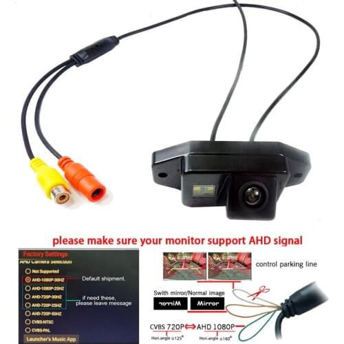 Car Rear View reverse Camera forToyota Land Cruiser 120 Series Toyota Prado 2700 4000 2002-2009 years camera Dynamic Tracks