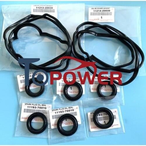 11213-20030 11214-20030 11193-70010 OEM Valve Cover Gasket Set for Toyotaa Highlander Solara Sienna Camry Lexuss RX300 RX330