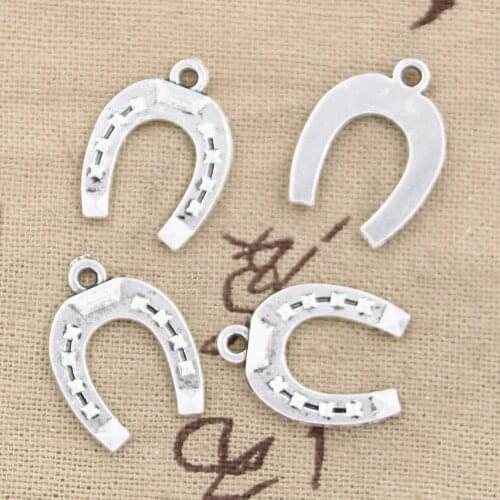 15pcs Charms Horseshoe 21x16mm Antique Making Pendant fit,Vintage Tibetan Bronze Silver color,DIY Handmade Jewelry