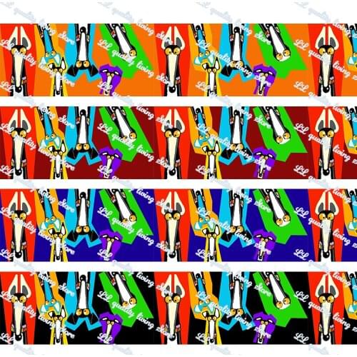 16-75MM New Arrival Greyhound Printed Grosgrain Ribbon 50 Yards/Roll Tape Clothing Bakery Gift Wrapping Accessory Hairbow Head