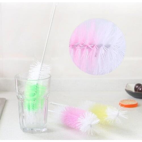 2Pcs Baby Nipple Bottle Brush 360 Degree Cleaner 30cm Nylon Cleaning Brushes Drop Ship