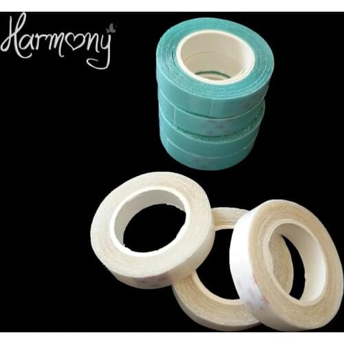 2Rolls1cm*3m Blue white Color Super Quality Hair Extension Tape Double Sided Adhesive Tape for PU Skin Weft Tape Hair