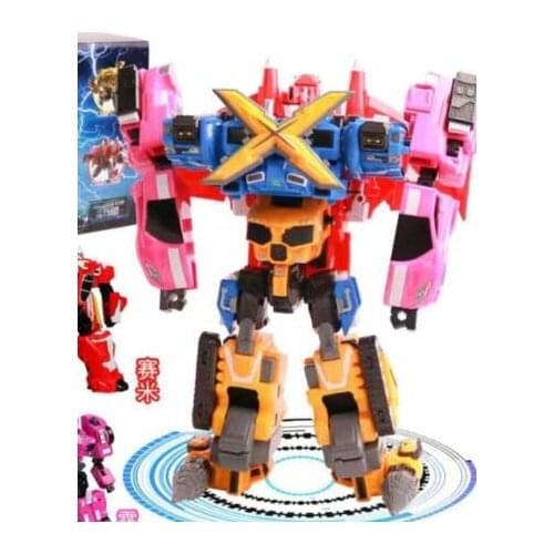 4 IN 1 Mini Force Transformation Robot Toys Action Figures MiniForce X Simulation Car Airplane Deformation Mini Agent Toy