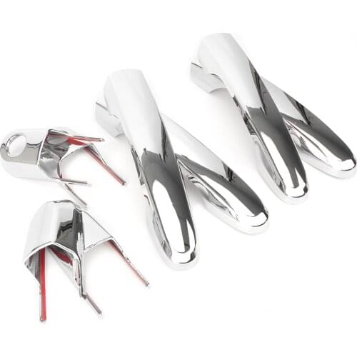 8Pcs For Hyundai Accent 2006 2007 2008 2009 2010 Chrome Door Handle Cover Trim Decoration Car Accessories