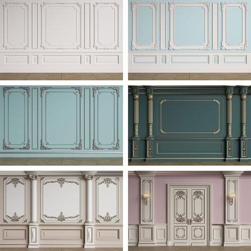 Avezano Texture Wall Photography Background Floral Frame Baby Birthday Portrait Wedding Decor Photo Backdrop Studio Photocall