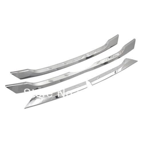 Car Styling Chrome Front Center Grill Trim For Hyundai Santa Fe 2013 up