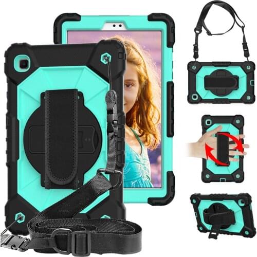 Kids Armor Heavy Duty Silicone Protective Case For Samsung Galaxy Tab A7lite 8.7 T225/T220 2021 Kickstand Tablet Cover Coque