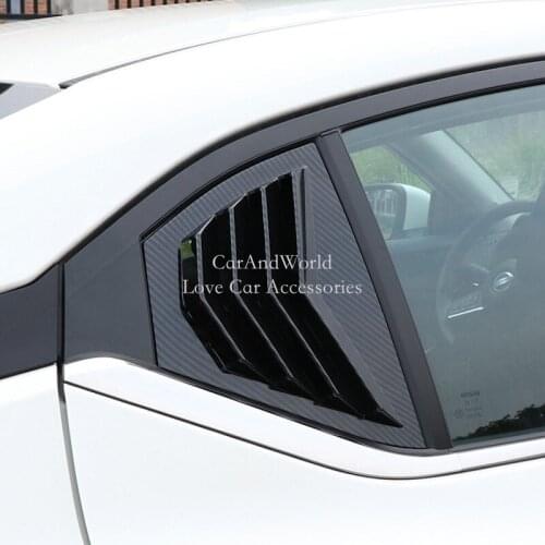 For Nissan Sentra Bluebird Sylphy 2020 2021 Rear Triangle Window Glass Shutter Decoration Cover Trims Car Exterior Accessories