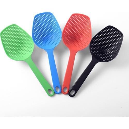 Home Kitchen Accessories Nylon Mesh Large Spoon Fried Food Summer Vacation Fried Chicken Nuggets Filter Cauldron Spoon