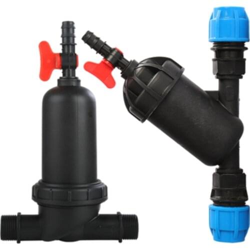 1pcs T/Y type 1/1.2/1.5/2 inch POM plastic Water purification irrigation water pipe filter Filtering accuracy of 80 mesh