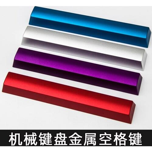 1pc Aluminum Alloy Cnc Anode Oxidation Key Cap for Mechanical Keyboard Metal 6.25u 6.25x Space Bar Oem Keycap Filco AKKO