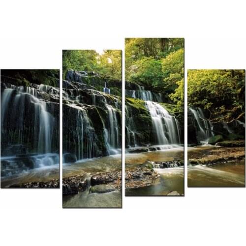 Modular HD River Scene Giclee Canvas Prints Landscape Pictures to Photo Paintings on Canvas Home Decoration Accessories Unframed