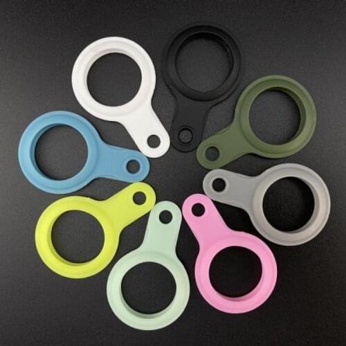 TPU Soft Shell Apple Location Tracker Anti-lost Device Keychain Protective Cover For Apple Airtags Protective Cover