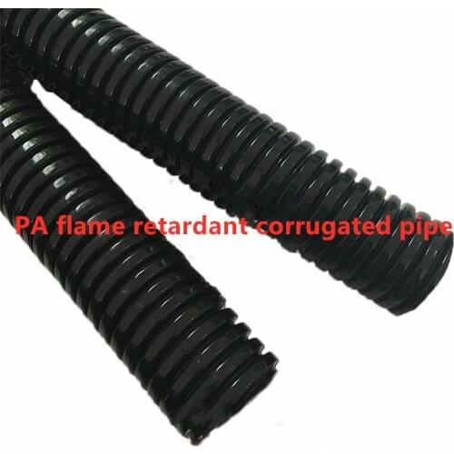 Nylon flame retardant plastic bellows / PA hose plastic / threading hose / sun protection / oil resistance / tensile wear resist