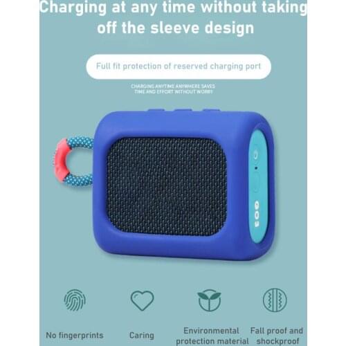 Durable Silicone Case Protective Cover Speaker Case for-JBL GO 3 GO3 Speaker