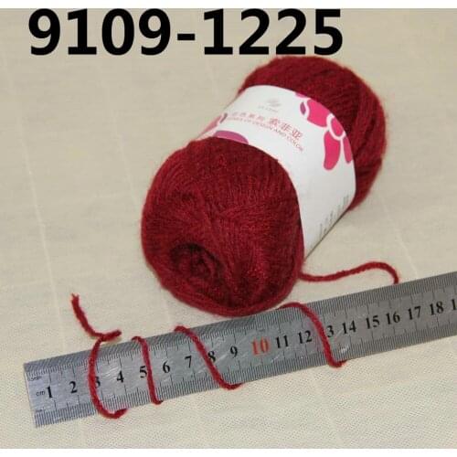 SALE 10 BallsX50g 4ply Mohair Ribbing Wool Hand Yarn Knitting Soft 9109-1225