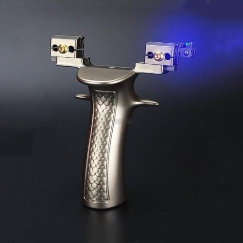 A rare treasure for collectors of hunting slingshot rubber band catapults Aviation Aluminu High quality Titanium alloy bow head