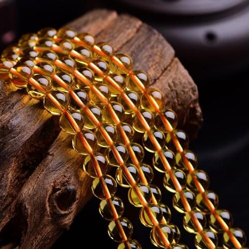 RONGQING High Grade Optimization of Yellow Crystal Beads Semi-finished Products Synthetic Crystal Beads for Jewelry Making