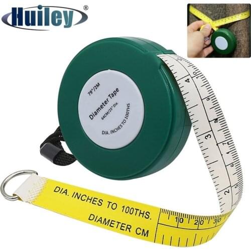 Tree Diameter Tape 2000 mm 79 inch PVC Soft Retractable Measuring Tape Professional Gardening Tree Ruler Meter Measuring Tool