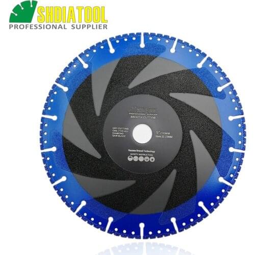 SHDIATOOL Dia 9"/230mm Vacuum Brazed Diamond Cutting Disc Saw Blade Multi Purpose Rescue Demolition Diamond Wheel Blade Disc
