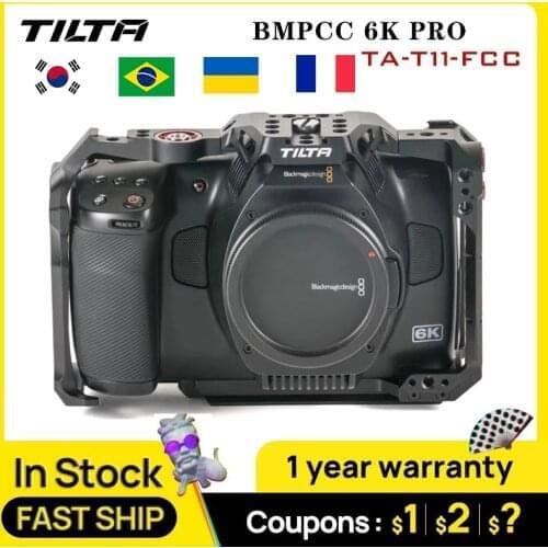 In stock TILTA BMPCC 6K Pro camera cage TA-T11-FCC TA-T11-A-B TA-T11-A-B Full and Half cage Shooting Base Plate Tactical Suit