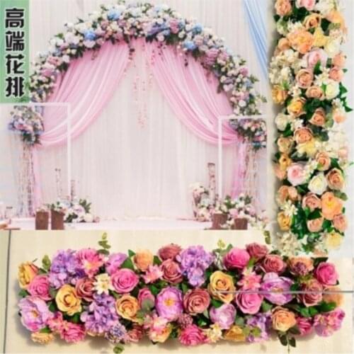 Wedding Pavillion Flowers strips square canopy flower decoration Wedding Supply 3M x 24cm