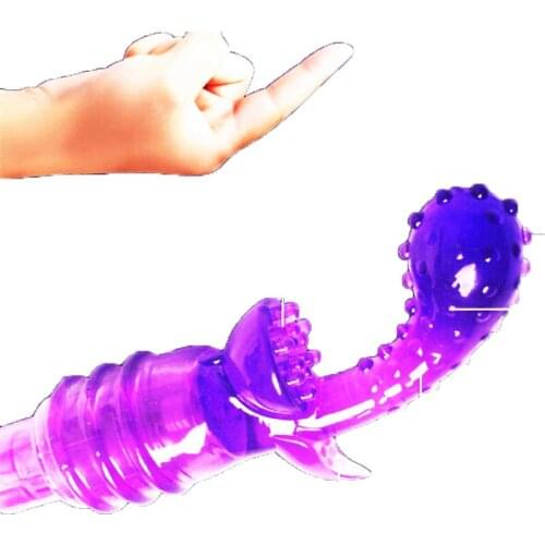 Triple vibrator Massage Stick girl Waterproof Masturbation Finger Vibrator Gspot Brush AV Clitoris Orgasm Squirt Stick Sex Toys