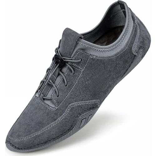 Leather Men Casual Shoes Males Boat Shoes Fashion Sneakers Breathable Mens Loafers Shoes Luxury Elegantes Lace-Up Walking Dress